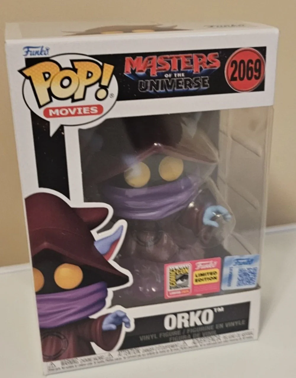 Funko POP! SDCC 2026 Excl Masters Universe MOTU Orko OFFICIAL STICKER In hand